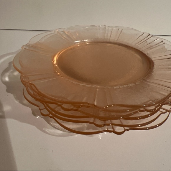 6 MacBeth-Evans Pink American Sweetheart 6” Bread & Butter Plates Depression - Picture 2 of 12